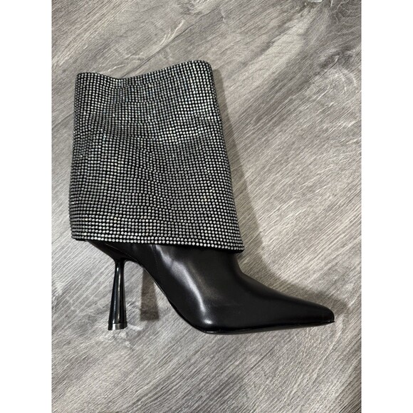 Black Suede Studio Cecille Ankle Embellished Rhinestones Boots new EU 42/US 10.5 - Picture 8 of 16